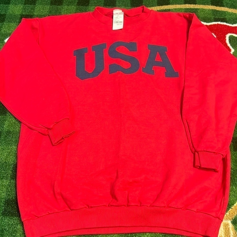 Vintage NWT Pelle Sport USA Long Sleeve Shirt Men's Size XL Red